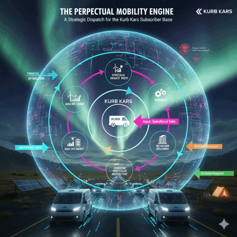 The Perpetual Mobility Engine: How the DeReticular Digital Flywheel Guarantees the Future of Kurb Kars