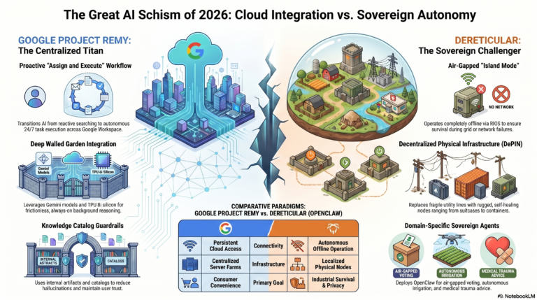 Analysis of the 2026 Agentic AI Landscape: DeReticular, OpenClaw, and Google Project Remy